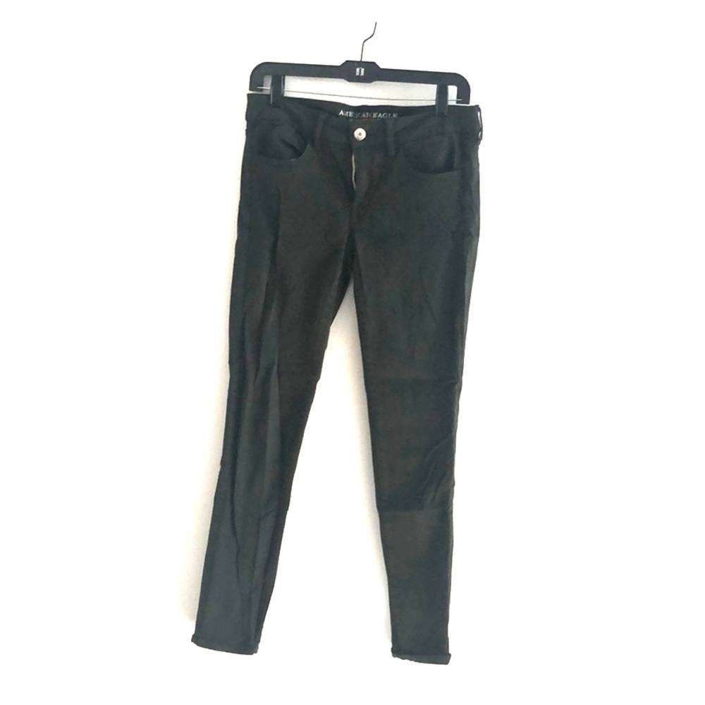 American Eagle Dark Green Skinnies